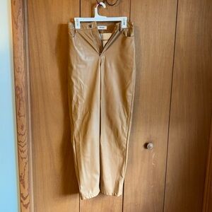 showpo brown leather pants